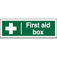 First Aid Sign First Aid Box PVC 30 x 10 cm