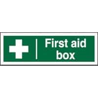 First Aid Sign First Aid Box PVC 30 x 10 cm