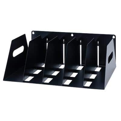 Rotadex Metal Lever Arch Filing Rack Holds 5 Lever Arch Files 160 x 425 x 300 mm Black