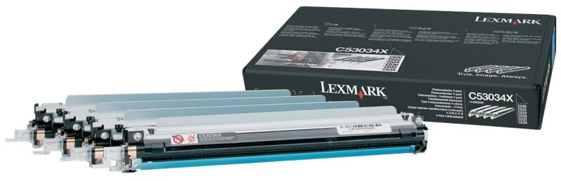 Lexmark C52x, C53x Photoconductor Unit 4-Pack, 20000 pages, Black, Cyan, Magenta, Yellow, China, Laser, Lexmark, C524n, C524dn, C524dtn, C524, C522n, C520n, C524tn, C534n, C534dn, C534dtn, C532n, C532dn, C530dn
