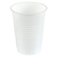 Vending Cups Plastic 200ml White Pack of 100