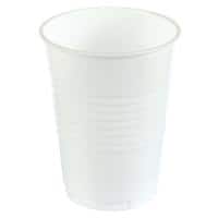 Vending Cups Plastic 200ml White Pack of 100