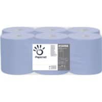 Papernet Standard Hand Towels Rolled Blue 2 Ply 412056 6 Rolls of 450 Sheets