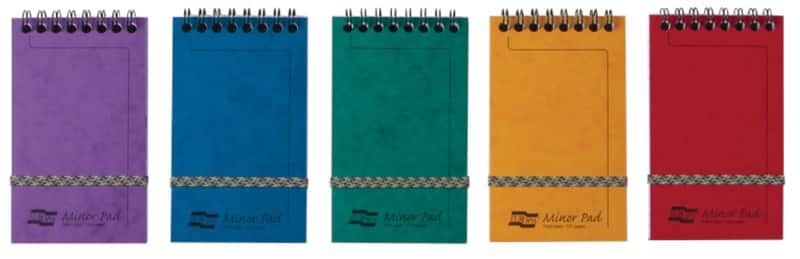 Europa Notebook 4920Z A6 Ruled Spiral Bound Cardboard Hardback Assorted Perforated 120 Pages Pack of 20