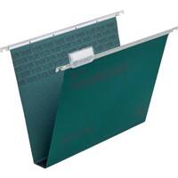 Rexel Crystalfile Classic Vertical Suspension File 70621 A4 U Base 30 mm 230 gsm Green 100% Recycled Manilla Pack of 50
