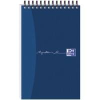OXFORD My Notes Notepad Special format Ruled Spiral Bound Cardboard Hardback Blue Perforated 160 Pages Pack 10