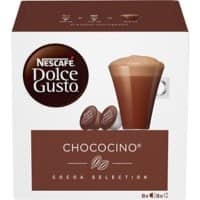 NESCAFÉ Dolce Gusto Chococino Hot chocolate Pods Box 16 g Pack of 8 x Chocolate + 8 x Milk Pods