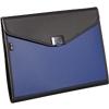 Snopake Expanding File Foolscap Black, Blue Plastic