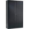 Pierre Henry Tambour Cupboard Lockable with 4 Shelves Steel Generic 1000 x 430 x 1980mm Black