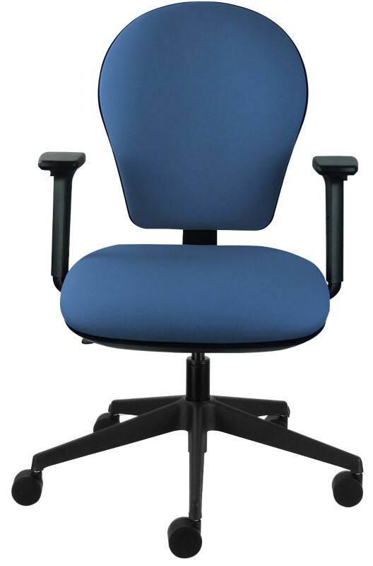 Energi-24 Office Chair Basic Tilt Fabric Height-Adjustable Armrest Height-Adjustable Seat Blue 150 kg Posture Task