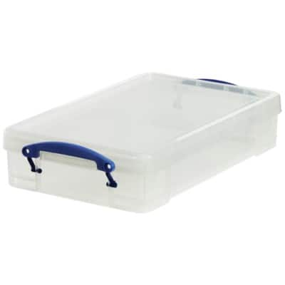 Really Useful Boxes Storage Box UB4LC 4 L Transparent Plastic 8.8 x 39. ...