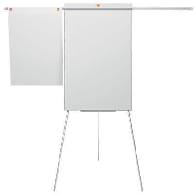 Nobo Impression Pro Freestanding Magnetic Tripod Easel Extendable Arms 68.5 x 185 cm White
