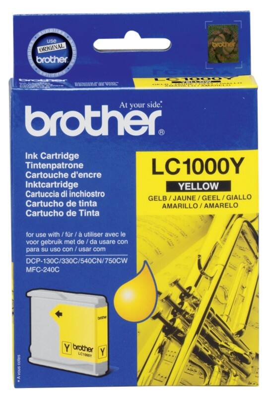 Brother LC1000Y Original Ink Cartridge Yellow