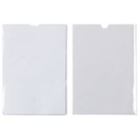 Index Card Holder A5 Transparent Plastic 15.5 x 21.6 x 0.7 cm Pack of 20