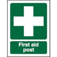 First Aid Sign First Aid Post PVC 15 x 20 cm