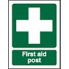 First Aid Sign First Aid Post PVC 15 x 20 cm