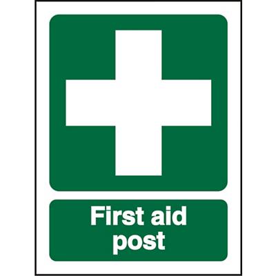 First Aid Sign First Aid Post PVC 15 x 20 cm