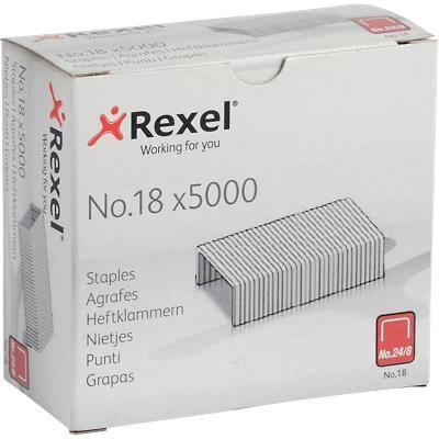 Rexel No.18 Staples 6035 Galvanized Pack of 5000