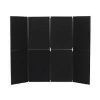 Freestanding Display Stand PVC 8 Panel 610 x 915mm Black