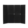 Freestanding Display Stand PVC 8 Panel 610 x 915mm Black