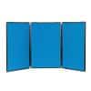 Freestanding Single Deck Display Stand Nyloop Fabric Lightweight 610 x 915 mm Blue