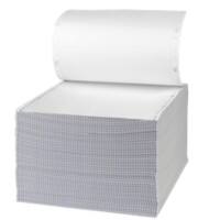 Toplist Computer Listing Paper 24.1 x 27.9 cm Perforated 54/51 gsm White 1000 Sheets