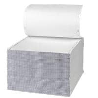 Computer Listing Paper Perforated 51 gsm, 54 gsm White 1000 Sheets