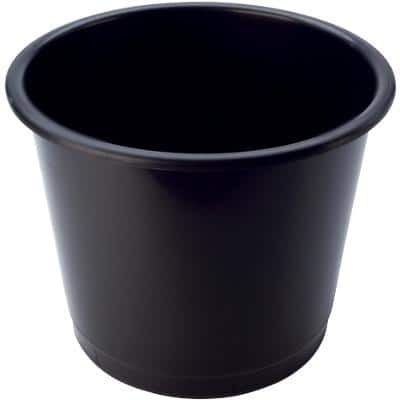 Plastic Waste Bin 14L Black 31.4 x 25.4 cm