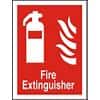 Fire Extinguisher Sign Vinyl Wall Mountable 15 x 20 cm
