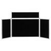 Freestanding Tabletop Display Stand Nyloop Fabric 923 x 223mm Black