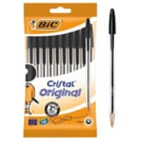 BIC Cristal Original Ballpoint Pen Black Medium 0.4 mm Pack of 10