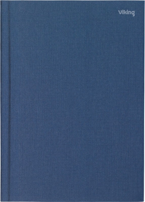 Viking notebook a4 ruled casebound hardboard hardback blue 160 pages 80 sheets