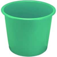 Plastic Waste Bin 14L Green 31.4 x 31.4 x 25.4 cm