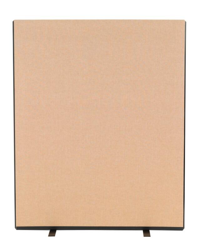 Freestanding Screen Fabric Wrapped 1200 x 1500 mm Brown
