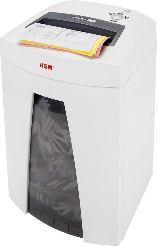HSM SECURIO Shredder Cross Cut Security Level P-4, T-4, E-3, F-1 25 L C18