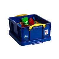 Really Useful Box Plastic Storage 18 Litre Blue 480 x 390 x 200 mm