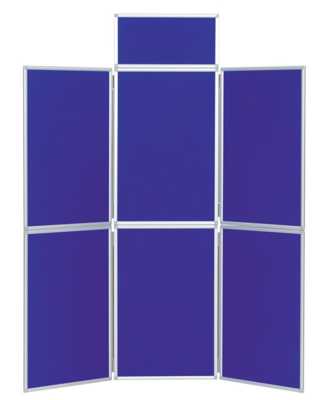 Display Stand 6 Nyloop Fabric 619 (W) x 316 (H) mm Blue Foldaway
