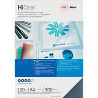 GBC HiClear Binding Covers A4 PVC 300 Microns Transparent Pack of 100