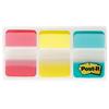 Post-it Index Flags 2.54 x 3.81 cm Assorted 3 Packs of 22 Strips