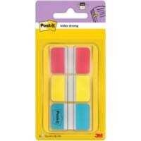 Post-it Index Flags 2.54 x 3.81 cm Assorted 3 Packs of 22 Strips