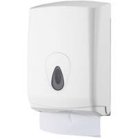 Hand Towel Dispenser Large Plastic Wall Mountable White 29 x 14.5 x 42.5 cm