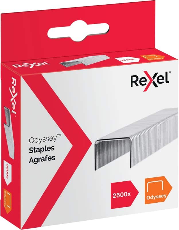 Rexel Odyssey Staples 13/9 2100050 Galvanised Steel Pack of 2500