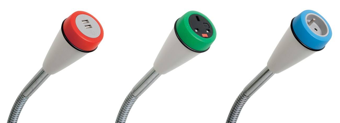 Free Standing USB Charger Yellow