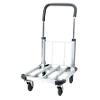 Foldable Platform Trolley Silver 42 x 72.5 x 80 cm