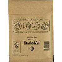 Mail Lite Brown Padded Envelopes A/000 110 (W) x 160 (H) mm Peel and Seal Gold Pack of 100