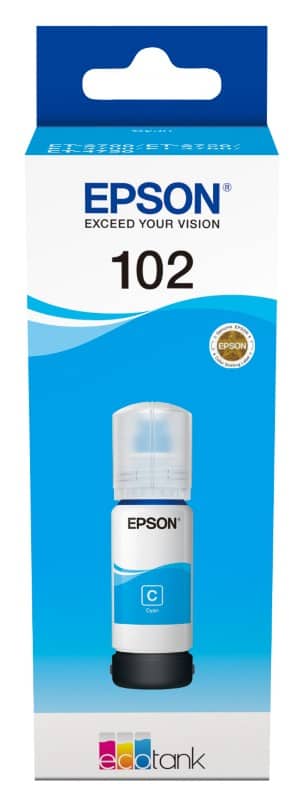 Epson 102 Original Ink Bottle C13T03R240 Cyan 70 ml