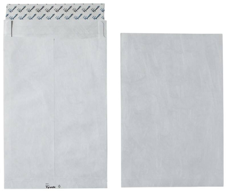 Tyvek B4 Envelopes 250 x 330 mm Peel and Seal Plain 54 gsm White Pack of 100