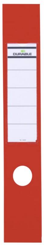 DURABLE ORDOFIX Labels 60 mm Red Pack of 10