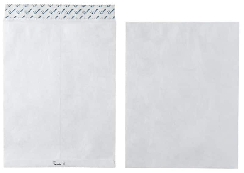 Tyvek E4 Envelopes 305 x 394 mm Peel and Seal Plain 54 gsm White Pack of 100