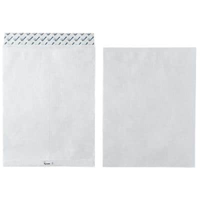Tyvek E4 Envelopes 305 x 394 mm Peel and Seal Plain 54gsm White Pack of 100